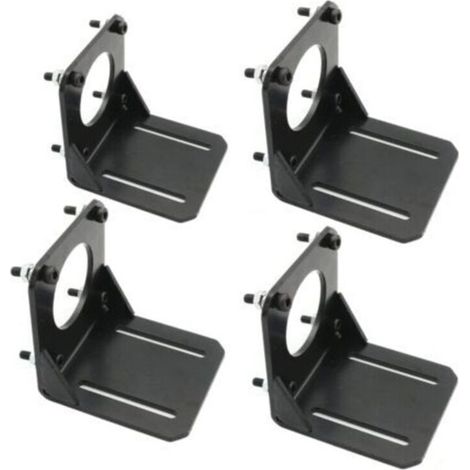 Supports moteur pas à pas NEMA 23 lot de 4 en aluminium/acier, fixation plate 57 mm – compatible CNC et automatisation (1/4)