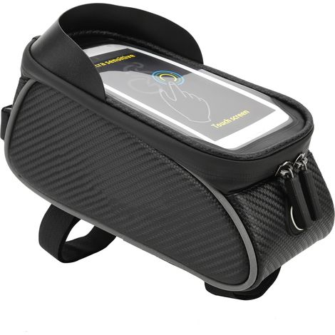 Wasserdichte Lenkertasche für Mobiltelefone, Satteltasche aus Polyester für Fahrräder, Outdoor-Fahrradzubehör. (1/5)