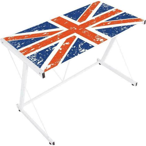 Scrivania e Sedia Ufficio girevole Bandiera Inglese Cameretta British Bizzotto - Set: Scrivania