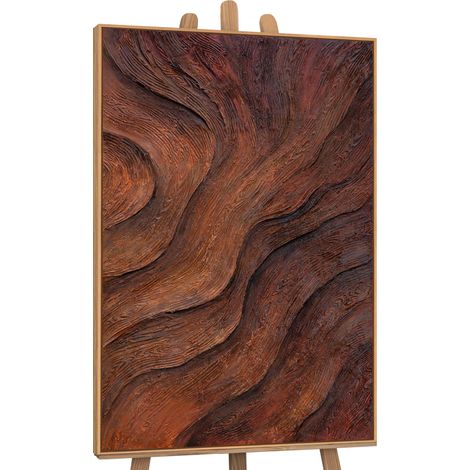 Gemälde Atem des Baumes Rahmen Eichefarben 120x80 cm (1/5)
