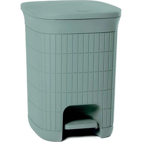 Pattumiera Bidone con Pedale Domus Green Tea 20 Litri