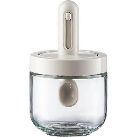 Ensemble de bocaux à épices extensibles en verre, récipients de cuisine polyvalents pour le sel et le sucre, solution de rangement élégante et pratique (1/5)