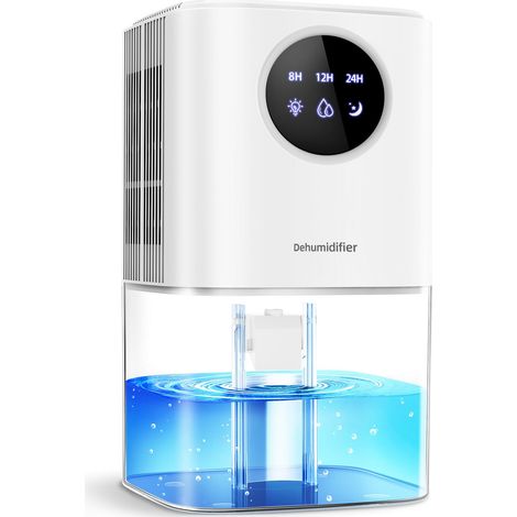 Luftentfeuchter 1700 ml, Anti-Schimmel, 22,5 W, umweltfreundlicher elektrischer, leiser Luftentfeuchter für Zuhause, mit 7-Farben-LED-Timer und automatischer Abschaltung für Schlafzimmer/Badezimmer/Wä