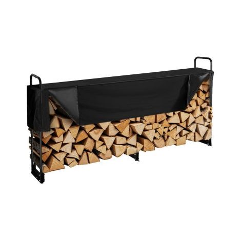 Range Bûches Extérieur 259x36x117 cm Abri Bois de Chauffage avec (1/5)