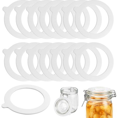 15 Joints en Silicone pour Bocaux 95 x 7 mm sans BPA Universelles Compatibles Joints Silicone Bocal (1/5)