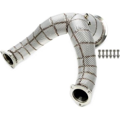Downpipe Echappement Inox Audi S5 F5 de 2019 a 2024 - 3.0l 354cv - Cata 200 Cellules-41137295 (1/2)