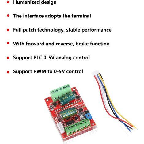 Contrôleur de moteur 12V 24V 48V, Module de vitesse électrique PWM DC sans balais avant et arrière, 400W (1/5)
