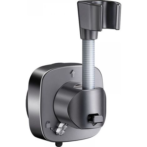 Bracket of knob of shower to cup removable in shape of pieuvre (1 piece) [Black] with bracket to cup universal removable (1/5)