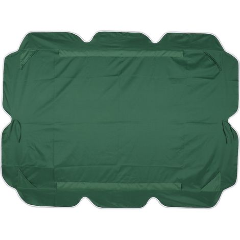 Housse imperméable pour balancelle d'extérieur, toit pare-soleil en tissu Oxford 300D (vert) (1/5)