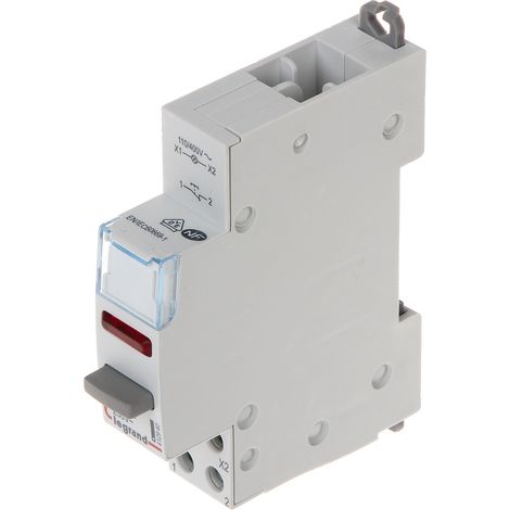 EINZELNER MONOSTABILER DRUCKKNOPFSCHALTER MIT LAMPE LE-412940 1X NC 20 A LEGRAND