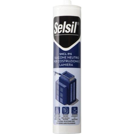 SILICONE NEUTRO PER LATTONERIA 'SNCL 915' testa di moro ml 310 - (ral 8017)
