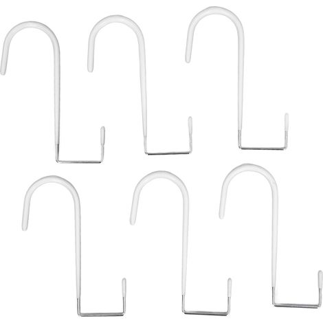 Crochet de porte robuste, anti-rayures, Protection en caoutchouc sur le cintre pour manteau, serviette, chapeau, veste, 6 pièces (1/5)
