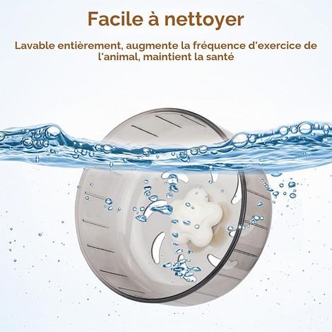 Hamster Wheel, 13 cm/5.11 Inches Silent Exercise Wheel Non-Slip Exercise Wheel Toy for Small Animals for Gerbils Mice and Small Pets (1/4)