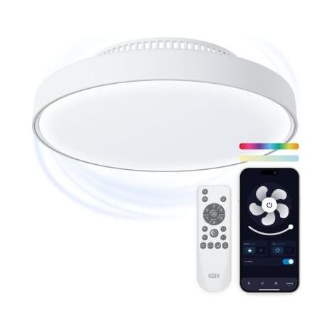 Ventilator ksix mistral weiß 44 cm LED 4000 Lumen