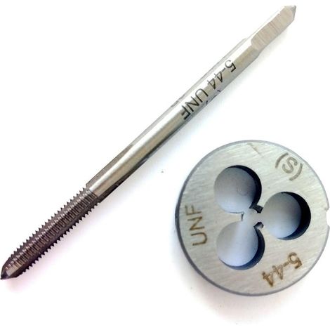 Kit tarauds/filières 5-44 UNF HSS pas à droite, pour atelier (1/3)