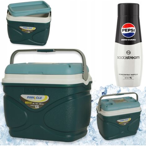 Nevera portátil grande Pinnacle de 20 litros azul + Jarabe Pepsi MAX de SodaStream (1/5)
