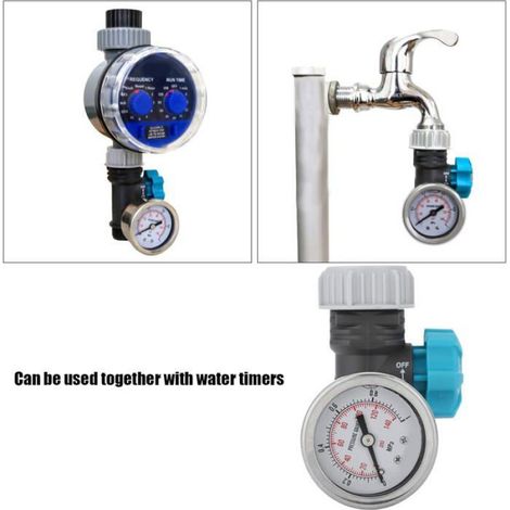 Regulateur De Pression D Eau - G3/4 - Avec Manometre - Pour Systeme D Irrigation De Jardin Et Serre - 1 Unite (1/5)