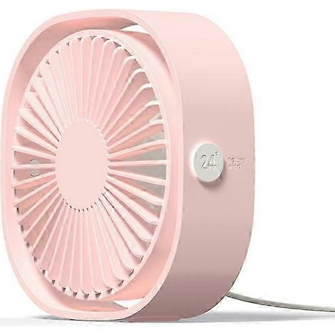 Petit ventilateur de bureau USB personnel, 3 vitesses, portable, pour réduire la température d'une table ou d'un bureau, alimenté par un vent puissant. (1/5)