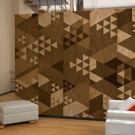 Fotomurale - Patchwork marrone - 50x1000 (1/4)