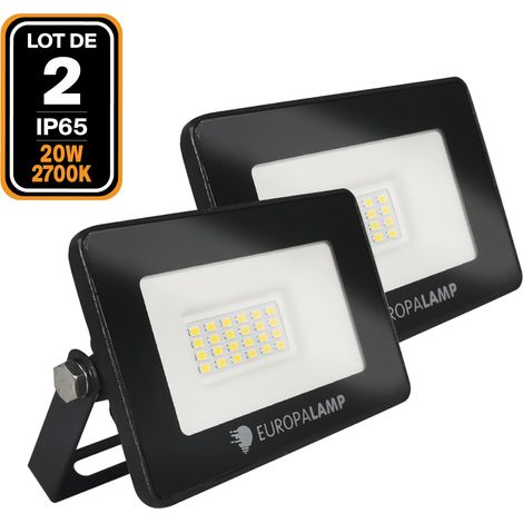2 Projecteurs LED 20W Ipad Blanc chaud 3000K Haute Luminosité (1/6)