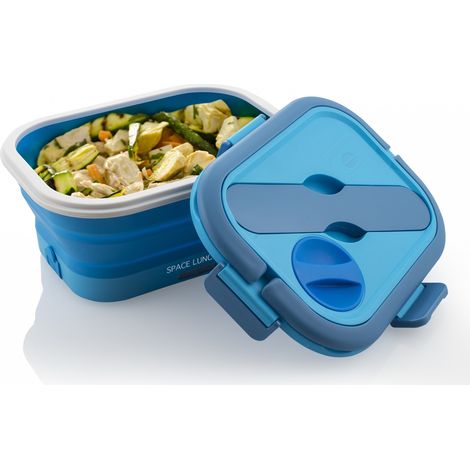 Portapranzo Portatile Elettrico Pieghevole Space Lunch To Go Blu 35 Watt (1/5)