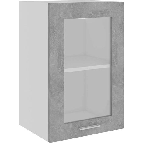 Maison Exclusive - Vitrina colgante "Lyon" de, gris hormigón, 40 (1/5)