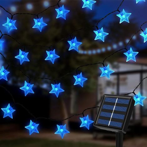 7m Guirlandes Lumineuse Solaire Extérieure, 50 LED Guirlandes Lumineuse Étoile Exterieure, 8 Modes Guirlande Solaire Exterieur Étanche, Decoration (1/5)