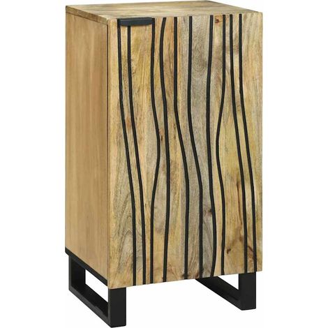 Sideboard Braun 40 x 33 x 75 cm massives Mangoholz