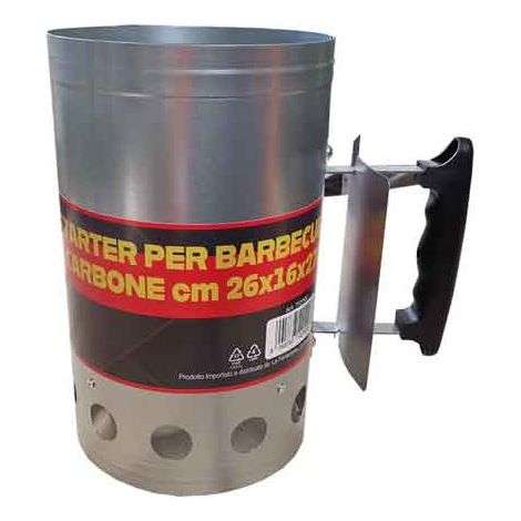 STARTER PER BARBECUE A CARBONE CARDINALE 26x16x27h cm