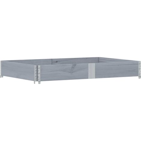 Maison Exclusive - Pflanzkasten Grau 150x100 cm Massivholz Kiefer