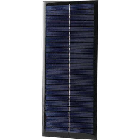 Panel solar multiusos de silicio policristalino de 2,5 W y 12 V – Kit de bricolaje para cargador de smartphone