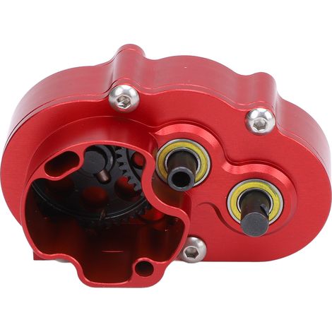 Boîtier de transmission en métal pour voiture RC SCX10 II VS4 10 DLUX, boîte de vitesses en alliage d'aluminium avec plaque inférieure, pièces de rechange pour moteur avant droit. (1/5)