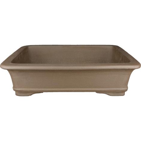 Vaso per bonsai rettangolare in gres 54x36,5x12,5 cm - L33c
