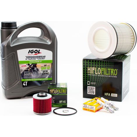Kit Révision Filtres Bougies pour YAMAHA TDM 850 de 1991 à 1996 - IGOL PROPULS EVOLUTION 10W40 4L