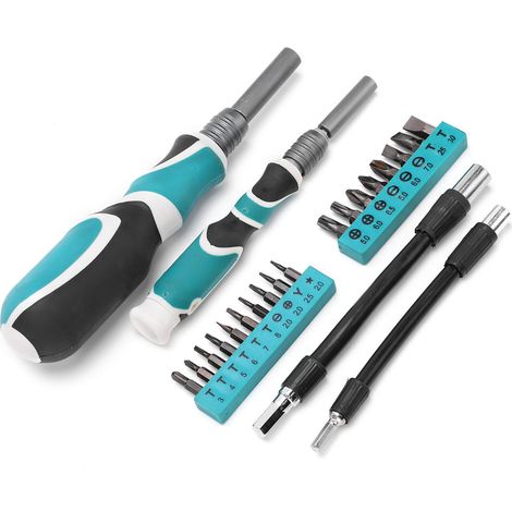 Kit de 22 douilles de tournevis, embouts, rallonge de tuyau en alliage de chrome vanadium, outil multifonction (1/5)