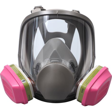 Masque de protection intégral – Filtration 99,97% vapeur organique – Anti-buée pour vision claire – Conception ergonomique silicone (1/5)