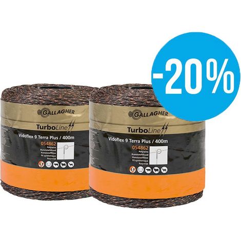 OFFERTA SPECIALE Duopack Vidoflex 9 TurboLine Plus terra 2x400m