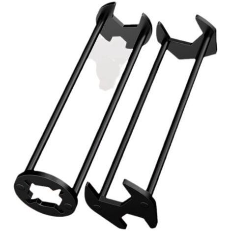 Black sink wrench (2 pieces) - Universal connection for water pipes for sinks and bathroom faucets - installation and repair. (1/5)
