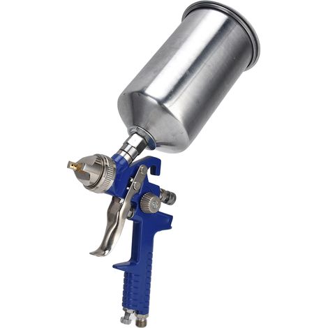 Pistolet pulvérisateur HVLP professionnel en alliage d'aluminium, pistolet pneumatique H-827P bleu pour peinture automobile (1/5)