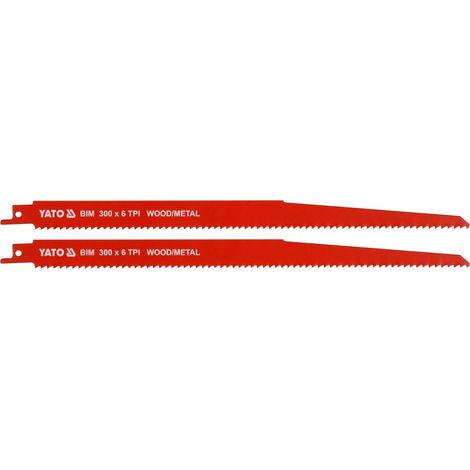 Hojas de sierra BIM 300 mm 6 TPI 2 piezas YT-33935 YATO (1/3)