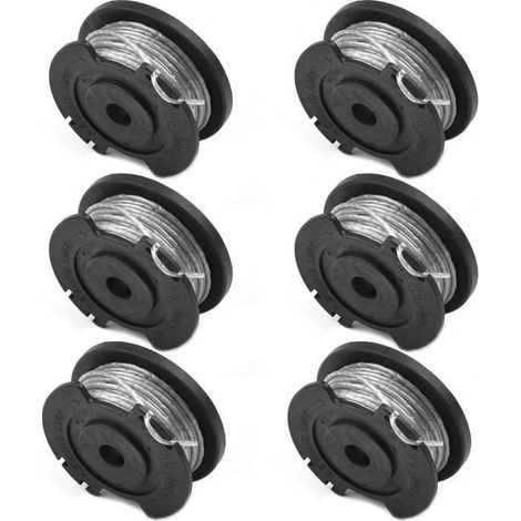 Packung mit 6 Spulen und Ersatzfaden für Bosch Easy Grass Cut 18V 23 26 18 A474 Freischneider (1/4)