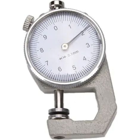 Testeur d'épaisseur de papier en cuir de jauge d'épaisseur de cadran de 0-10mm pour la jauge d'épaisseur de papier de Flim en cuir (1/5)