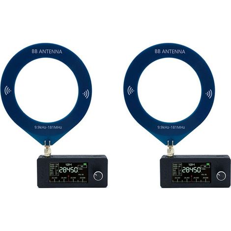 Geeignet für 2X SMA-Schnittstellen-Schleifenantennen, Frequenzbereich 9,9 kHz-181 MHz, Taschenformat, SI4732 Funkgerät, Empfänger, Funkgerät.