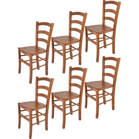Tommychairs Set 6 Sillas Venice en haya color cerezo (1/5)