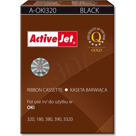 Activejet A-OKI320 Ribbon (replacement OKI 9002303 3000000 characters Supreme black) 100 pieces