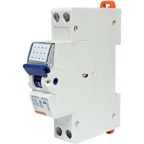 GW90026 Interruptor magnetotérmico 1P+N C10 4,5Ka (1/2)