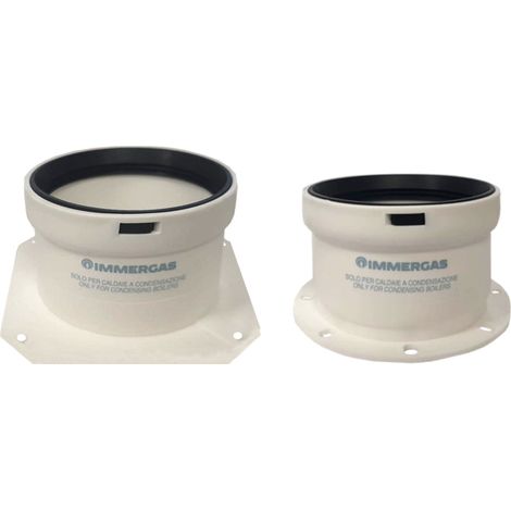 Kit tronchetti flangiati per caldaie con diametro 80/80 mm (1/4)