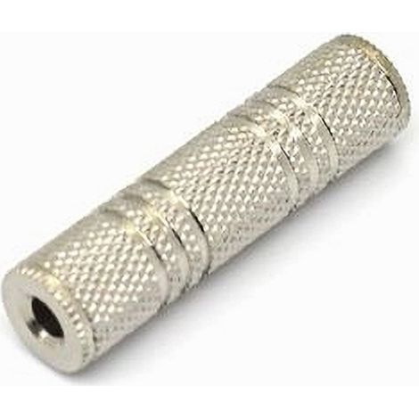 MaxTech - Connettore Aux 3.5mm Adattatore Femmina/femmina Stereo Audio Accoppiatore C-035 - (1/5)