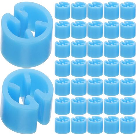 150 étiquettes rondes bleues en plastique pour cintres (1/5)