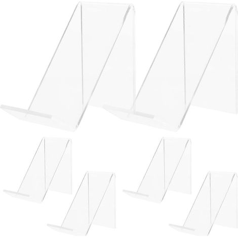 Présentoir à chaussures en acrylique, adapté à la vente au détail de chaussures décontractées pour hommes et femmes, mesurant 0,00 x 7,00 x 4,50 cm et pouvant exposer 12 paires de chaussures. (1/5)